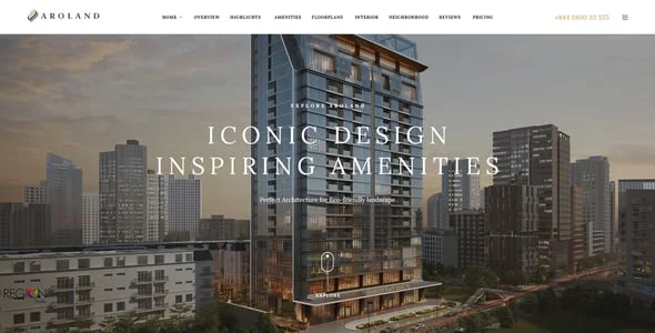 Aroland - Single Property Landing Page WordPress Theme — single post layout