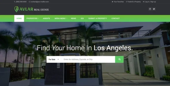 Avlar - Real Estate WordPress Theme — blog and article listing