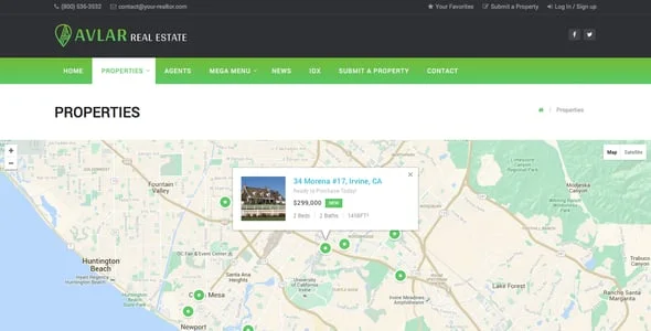 Avlar - Real Estate WordPress Theme — single post layout