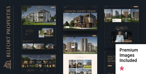 Belfort - Single Property and Apartment WordPress Theme — homepage layout