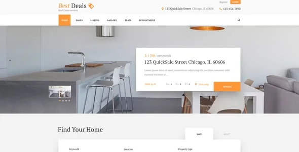 Best Deals - Property Sales & Rental WordPress Theme — blog and article listing