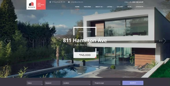Estate - Property Sales & Rental WordPress Theme + RTL — blog and article listing