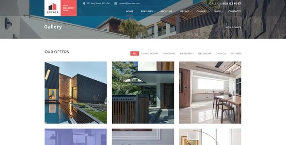 Estate - Property Sales & Rental WordPress Theme + RTL — design detail view