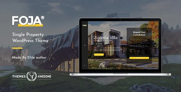 Foja | Single Property WordPress Theme — homepage layout