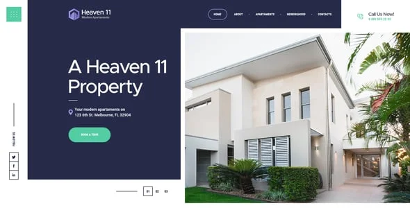 Heaven11 | Property & Apartment Real Estate WordPress Theme — interior page design