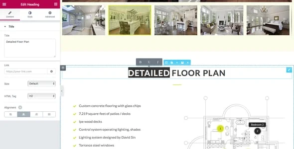 Holdings Realty - Single Property WordPress Theme — interior page design