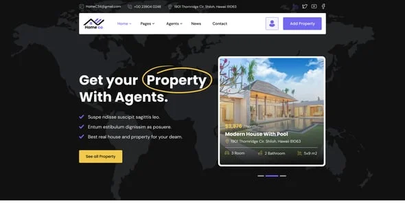 Homeco - WordPress Real Estate Theme — blog and article listing