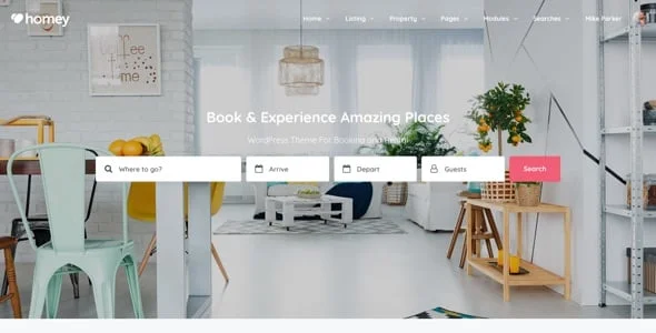 Homey - Booking and Rentals WordPress Theme — blog and article listing