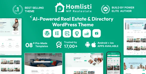 Homlisti – Real Estate WordPress Theme + RTL — homepage layout