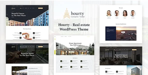 Hourty – Real Estate Classify WordPress Theme — homepage layout
