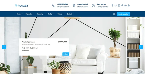 Houzez - Real Estate WordPress Theme — interior page design