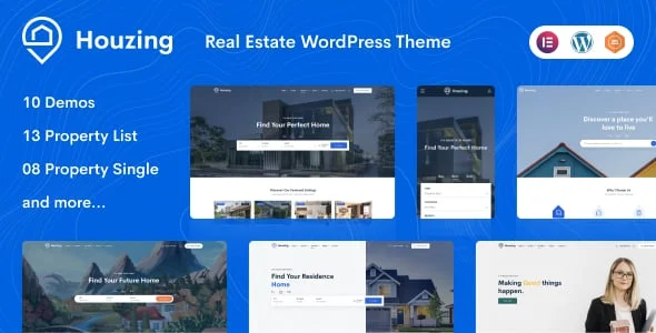 Houzing – Real Estate WordPress Theme — homepage layout