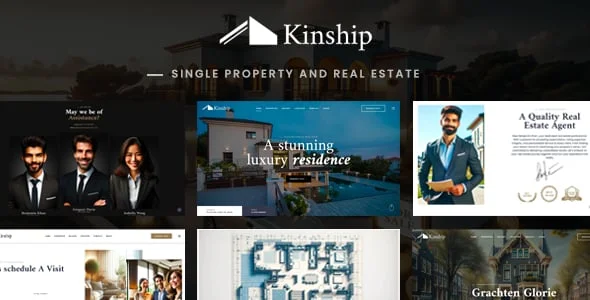 Kinship - Single Property & Real Estate WordPress Theme — homepage layout