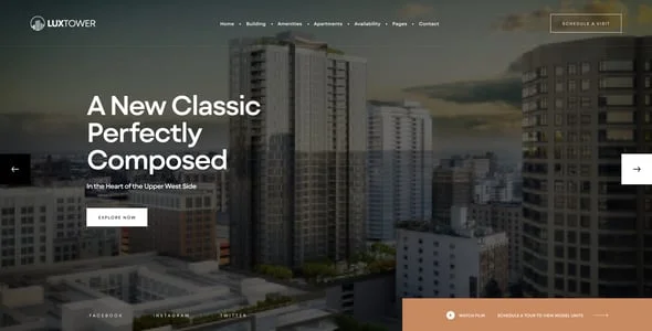 Luxtower - Single Property WordPress Theme — blog and article listing