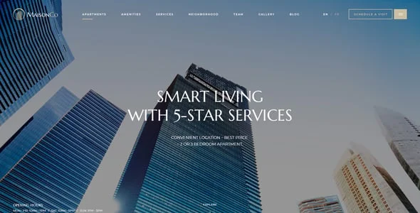 MaisonCo - Single Property WordPress Theme — blog and article listing