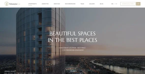 MaisonCo - Single Property WordPress Theme — single post layout