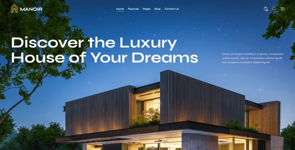 Manoir -  Single Property & Apartment WordPress Theme — interior page design