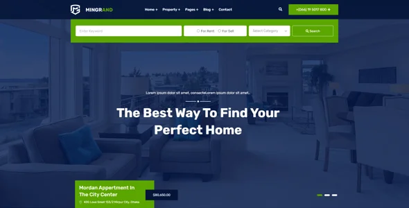 Mingrand – Real Estate WordPress Theme