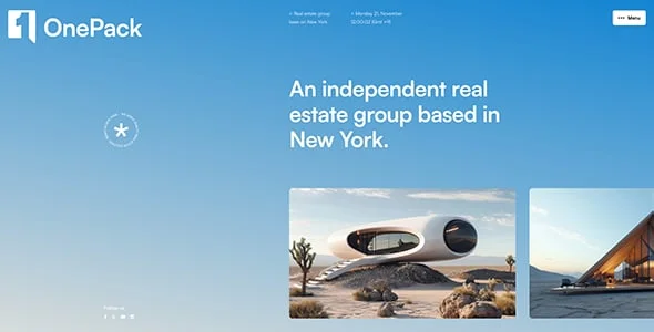 OnePack - Real Estate & Property Construction WordPress Theme — interior page design