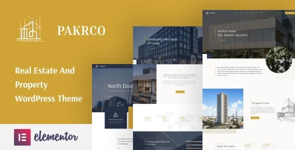 PakrCo - Single Property WordPress Theme — homepage layout