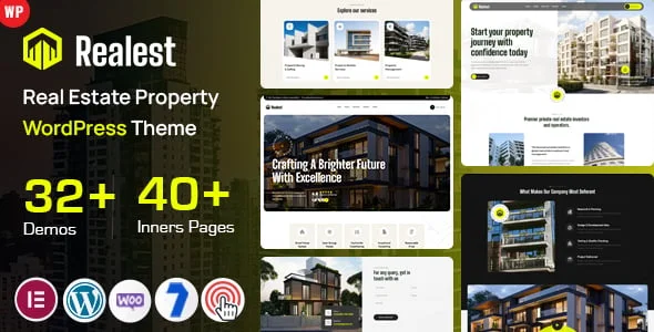 Realest - Real Estate WordPress — homepage layout