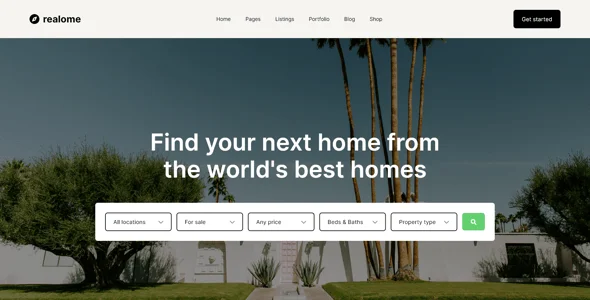Realome - Real Estate and Realtor Block Theme — interior page design