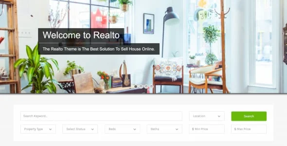 Realto - WordPress Theme for Real Estate Companies — blog and article listing