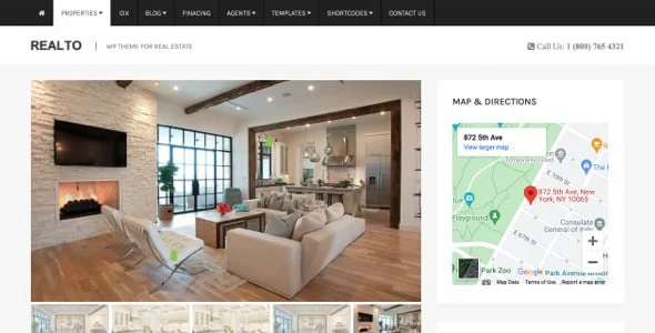 Realto - WordPress Theme for Real Estate Companies — design detail view