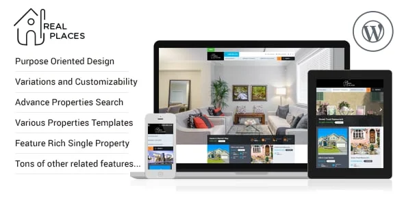 RP - Real Estate Sale and Rental WordPress Theme — homepage layout
