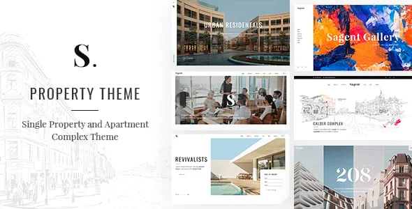 Sagen - Single Property and Apartment Complex WordPress Theme — homepage layout