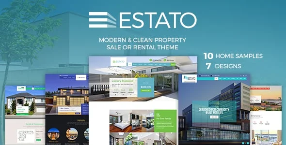Single Property Real Estate WordPress Theme - Estato — homepage layout