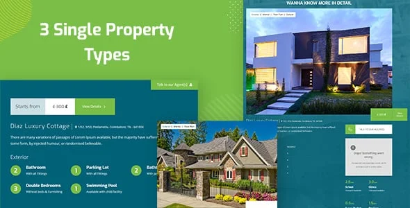 Single Property WordPress Theme — blog and article listing