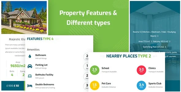 Single Property WordPress Theme — interior page design