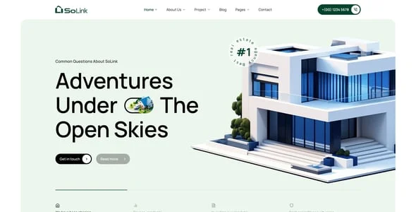SoLink - Properties Agency WordPress Theme — blog and article listing