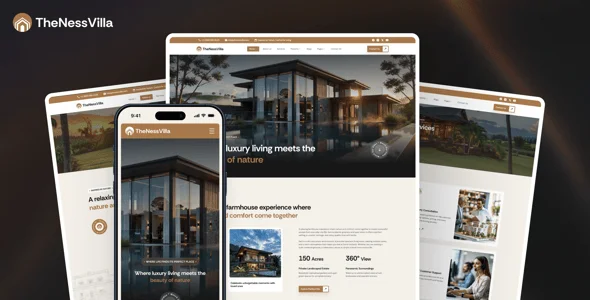 TheNessVilla - Weekend Villa and FarmHouse Project WordPress Theme — blog and article listing