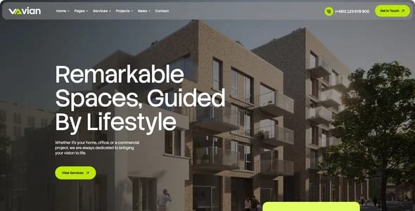Vian - Real Estate & Construction WordPress Theme — single post layout