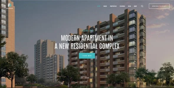 Windsor - Apartment Complex Single Property WordPress Theme — interior page design