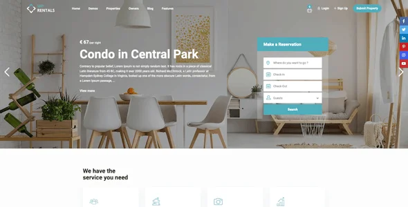 WP Rentals - Booking Accommodation WordPress Theme — single post layout