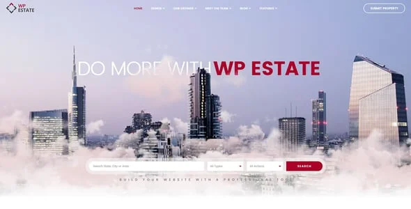 WpEstate Real Estate WordPress Theme — single post layout