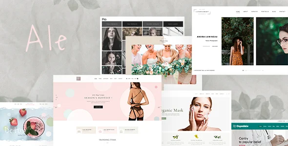 Ale - eCommerce WordPress Multipurpose Theme WordPress theme homepage layout for a 1 click demo install retail website