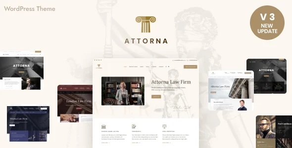 Attorney - Lawyer & Law Firm WordPress WordPress theme homepage layout for a accountant retail website
