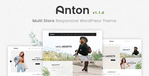 Anton - Multi Store Responsive WordPress Theme WordPress theme homepage layout for a bestseller fashion website