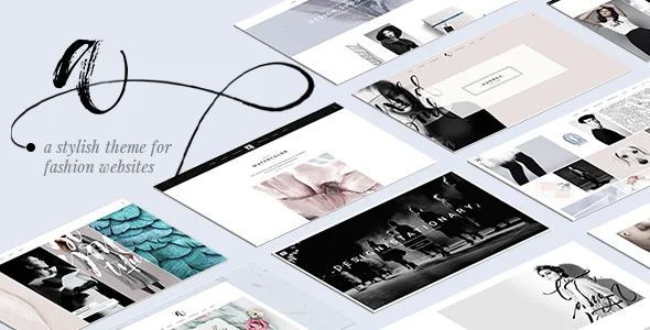Audrey - Fashion WordPress Theme WordPress theme homepage layout for a clothes fashion website