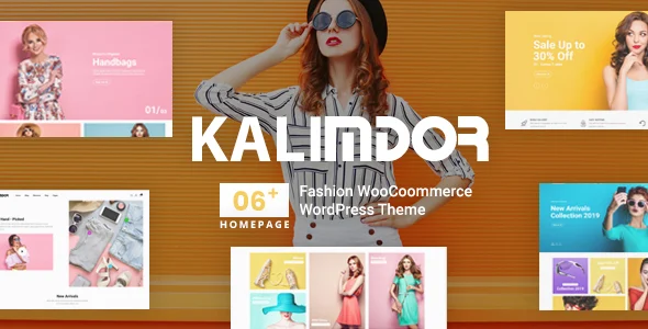 Kalimdor - Fashion WooCoommerce WordPress Theme WordPress theme homepage layout for a bundle fashion website