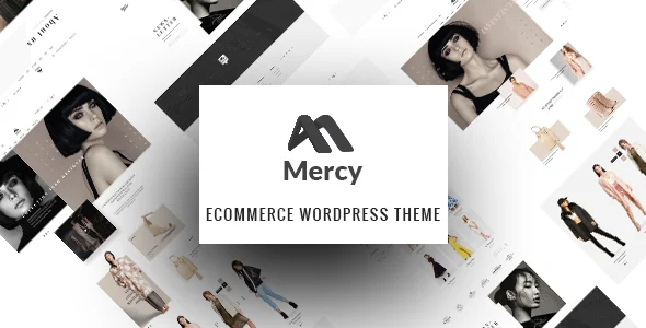 Mercy - Fashion Shop WordPress Theme WordPress theme homepage layout for a clothing fashion website