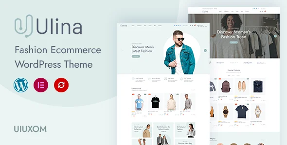 Ulina - Fashion Ecommerce Responsive WordPress Theme WordPress theme homepage layout for a accessories fashion website