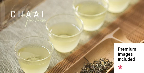 Chaai - Organic Tea Shop WordPress Theme WordPress theme homepage layout for a coffee house food business website