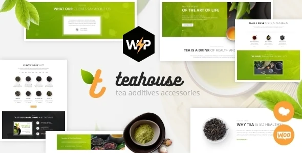 TeaHouse | Tea Store and Coffee Shop WordPress Theme WordPress theme homepage layout for a bakery food business website