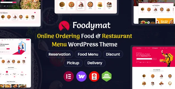 Foodymat – Restaurant WordPress Theme WordPress theme homepage layout for a bakery retail website