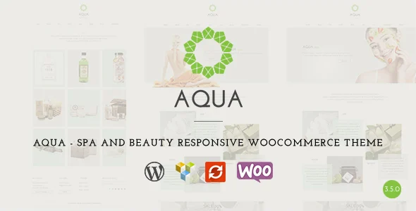 Aqua - Spa and Beauty Responsive WooCommerce WordPress Theme WordPress theme homepage layout for a beauty health and beauty website